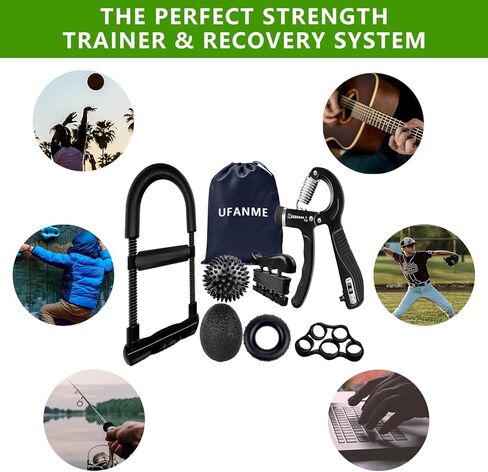 مقوي قبضة اليد، مدرب قوة القبضة، 22-132 رطلاً قابل للتعديل لتمرين الساعد لإعادة تأهيل الرياضيين والمتسلقين والموسيقيين in Kuwait