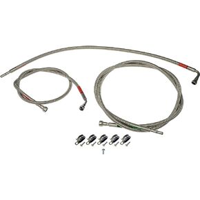 Dorman 819-812 Front Flexible Stainless Steel Braided Fuel Line Compatible with Select Chevrolet / GMC Models (OE FIX)