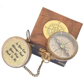 Gift for Son from Mom Dad | Engraved Compass 2" - Father to Son Gifts, Mom to Son Gifts for Graduation, Birthday Baptism Confirmation Communion