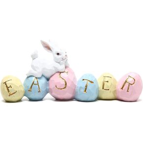 Hodao Easter Bunny Decorations Spring Home Decor Bunny Figurines