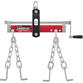 Powerbuilt Engine Leveler with Handle, 1500 Pound. 3/4 Ton Capacity, Four Point Mounting System, Adjust Engine Tilt - 640470