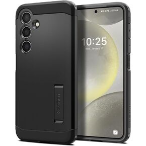 Spigen Tough Armor Designed for Galaxy S24 Case (2024), [Military-Grade Protection] - Black