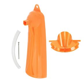 Drip Free Oil Filter Primary Case Oil Fill Funnel Set Fit for Harley Touring Road King Street Glide Softail Dyna Sporster XL 2 Pcs Orange