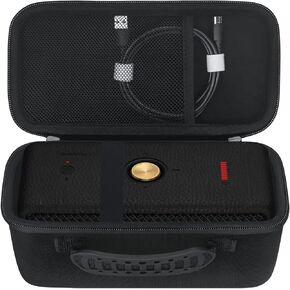 Elonbo Carrying Case ​for Marshall Middleton Portable Bluetooth Speaker, Wireless Speaker Travel Protective Bag Storage Cover, Extra Mesh Pocket Fits Charging Cable, Black