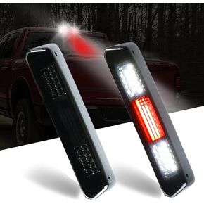 LED 3rd Brake Light Assembly, for Ford 2004-2008 F150, 2007-2010 Explorer Sport Trac, 2006-2008 Lincoln Mark LT, Waterproof High Mount Stop Light (Chrome Housing Smoke Lens)