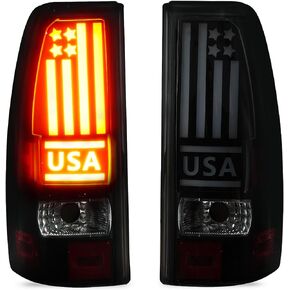 Tail Light + 3rd Third Brake Cargo Lamp for Chevy Silverado 1500 2500 1999-2002, Silverado 1500 2500 HD 2001-2002, GMC Sierra 1500 2500 1999-2003, Sierra 1500 2500 HD 2001-2003 High Mount Stop Light