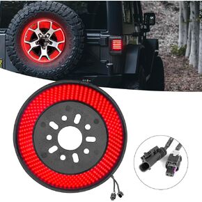 قابس ضوء فرامل الإطارات الاحتياطية وتشغيل ضوء الفرامل الثالث LED ملحقات إضاءة العجلات المتوافقة مع جيب رانجلر 2007-2018 جيب رانجلر JK/JKU in Kuwait