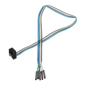 MECCANIXITY 1 Pcs IDC Rainbow Wire Flat Ribbon Cable FC-Female to 6P 11.8 Inch Length 2.54mm Pitch Breadboard Jumper Wires for Electronic Projects