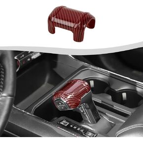 غطاء مقبض ناقل الحركة من ألياف الكربون غطاء غطاء ناقل الحركة متوافق مع Ford F150 2021-2023