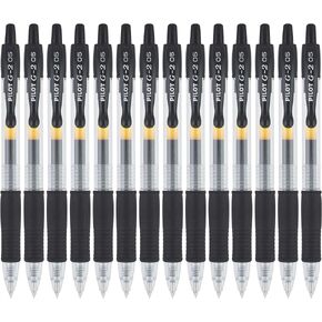 Pilot, G2 Premium Gel Roller Pens, Extra Fine Point 0.5 mm, Pack of 14, Black