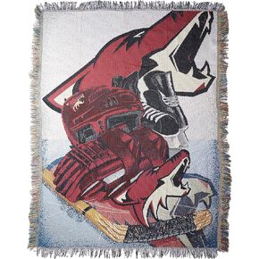 Officially Licensed NHL "Homefield Ice Advantage" Woven Tapestry Throw Blanket, 48" x 60", Multi Color