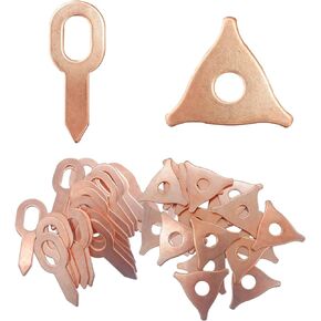 100PCS Dent Pulling Rings, Dent Pulling Puller Rings Triangle OT Dent Pulling Straight Washer, Metal Shrink Repair Tool for Car Body Welding Panel Welder Spot Welding Machine