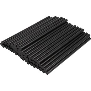 X AUTOHAUX 50 Pcs 7mm x 150mm Hot Glue Sticks Auto Body Paintless Dent Removal Repair Black for Car