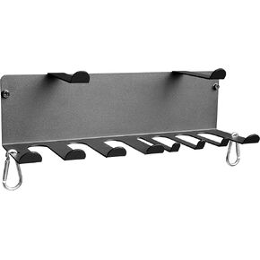 Resistance Bands Rack Wall Mount Home Gym Equipment Storage Rack for Resistance Bands, Jump Ropes, Yoga Mat, Foam Roller, Chains, 16.5", Black