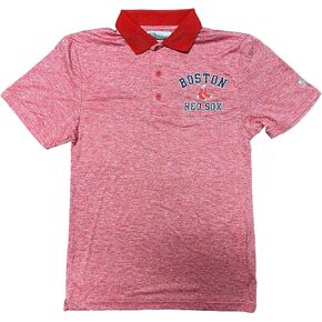 Boston Red Sox Men's Moisture Wicking Active Fabric Polo Shirt Red