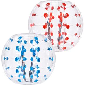 كرات ممتصة للصدمات قابلة للنفخ من VEVOR، عبوة من قطعتين، كرات سومو زورب للجسم بطول 4 أقدام/1.2 متر للمراهقين والبالغين، كرات فقاعات هامستر بشرية من البولي فينيل كلوريد بسمك 0.8 مم للعب ألعاب الفريق في الهواء الطلق، ألعاب ممتصة للصدمات للحديقة، الفناء، الح in Kuwait