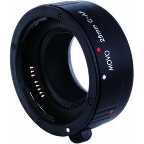 Movo/Kooka AF 25mm Macro Extension Tube for Canon EOS DSLR Cameras (with Automatic Focusing and Metering Passthrough)