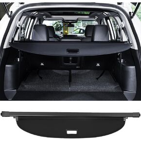 غطاء حمولة صندوق السيارة لسيارة Nissan X-trail Rogue SV S SL 2021 2022 2023 2024 غطاء خلفي قابل للسحب لحمولة الأمتعة والأمتعة غطاء حماية للظل ملحقات داخلية مضادة للماء تناسب جميع الأحوال الجوية (أسود)