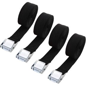 4PCS 1" x 3.3Ft Lashing Straps Adjustable Kayaks Tie Down Straps for Cargo, Luggage, Motorcycles, Truck, SUV, Car Roof Rack