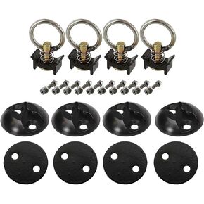 US Cargo Control L Track Tie Down System, Perfect for Use As Anchor Points in Truck Beds or Trailers to Tie Down Your UTV, ATV, Motorcycle, Snowmobile Or Lawnmower, 22 Piece Kit