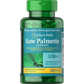 Puritan's Pride Saw Palmetto Standardized Extract 320 mg-60 Softgels (293)