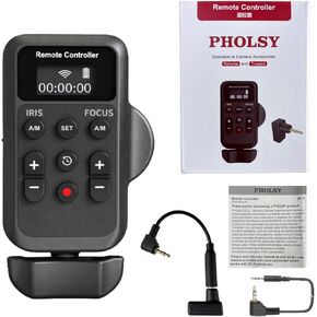 Camcorder Remote Wireless Camcorder Remote Control with LANC Remote, Video Zoom, Video Focus, IRIS and Video Recording Remote Compatible with Canon and Sony Camcorders
