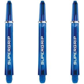 Harrows Supergrip Tweenie Dart Shafts, Polycarbonate Stems, Machined Rings, Blue (3 Sets)