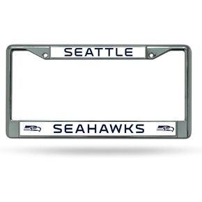 Rico Industries NFL Unisex-Adult Standard Chrome License Plate Frame