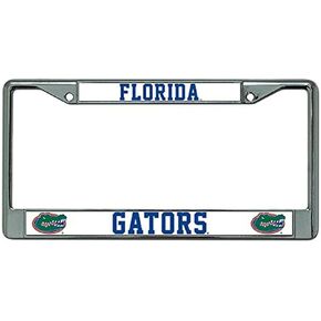 Rico Industries NCAA Unisex-Adult Standard Chrome License Plate Frame