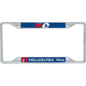 Philadelphia 76ers Team NBA Metal License Plate Frame for Front or Back of Car Officially Licensed (Up Close)