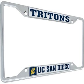University of California San Diego Tritons UCSD Metal License Plate Frame for Front or Back of Car Officially Licensed (Mascot)