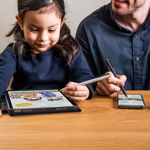 Adonit Dash 4، قلم متعدد الأجهزة لأجهزة iPad وشاشة اللمس، قلم رقمي نشط بوضع ثنائي مع خاصية رفض راحة اليد، متوافق مع iPad وiPhone وAndroid والمزيد - أسود جرافيت in Kuwait