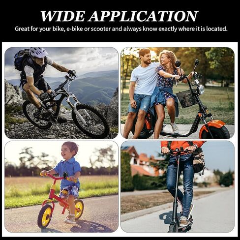 Bike Bell for Apple AirTag, Bicycle Bell for Road Mountain Bike Handlebars, Bike GPS Tracker Anti Theft Protection, Mountain Bike Accessories in Saudi Arabia