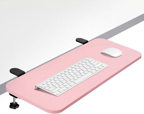 clamp on Desk Extender, Foldable Keyboard and Mouse Tray for Office Desk Extension, Ergonomic Desktop Stand for Typing and Mouse Operation 25.6 inches x 9.8 inches in Kuwait