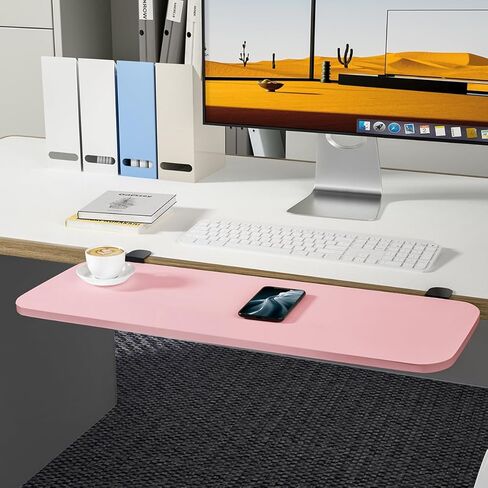 clamp on Desk Extender, Foldable Keyboard and Mouse Tray for Office Desk Extension, Ergonomic Desktop Stand for Typing and Mouse Operation 25.6 inches x 9.8 inches in Kuwait