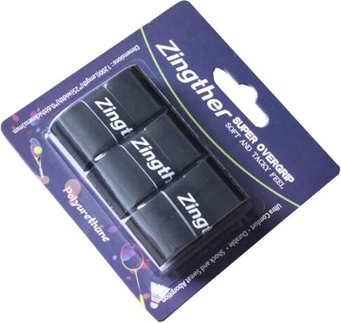 شريط قبضة مضرب تنس احترافي للغاية من Zingther يمسك أيضًا بمضرب كرة الريشة/كرة المضرب/مضرب الاسكواش، ومضرب البيسبول/الكريكيت ومجداف كرة البيسبول in Kuwait