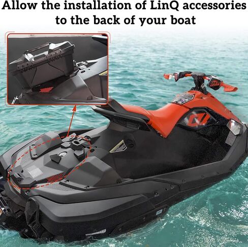 SAUTVS Support Accessory Kit for Sea Doo Spark 2UP, Base Support Installation Kit Cargo Base Kit Brackets Adapter for Sea-Doo Spark 2UP Accessories (2PCS, Replace #295100883) in Saudi Arabia
