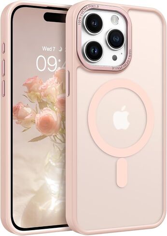 BENTOBEN Compatible with iPhone 15 Pro Max Phone Case,iPhone 15 Pro Max Magnetic Case [Compatible with MagSafe] Translucent Matte Shockproof Women Men Protective Case for iPhone 15 Pro Max 6.7",Black in Saudi Arabia