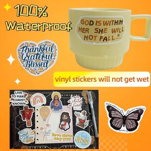 150 قطعة من ملصقات آية الكتاب المقدس، ملصقات يسوع، ملصقات مسيحية لليوميات، لوازم مذكرات دراسة الكتاب المقدس، ملحقات الكتاب المقدس، هدايا مسيحية، ملصقات الكتاب المقدس لزجاجات المياه للفتيات والأطفال in Kuwait