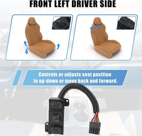 X AUTOHAUX F58Z-14A70-1A Front Left Driver Side Power Seat Switch for Ford Explorer Sport Trac 2001 Explorer 1995-2001 for Ford Explorer Sport 2001 in Saudi Arabia