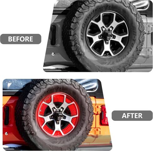 Spare Tire Brake Light Plug & Play Third BrakeTail Light LED Wheel Light Accessories Compatible with Jeep Wrangler 2007-2018 Jeep Wrangler JK/JKU in Saudi Arabia