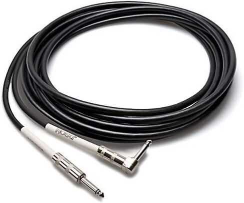 HOSA GTR-220 Straight to Straight Guitar Cable, 20 Feet,Black GTR-220R Guitar Cable Straight to Right Angle Connector, 20 Foot in Saudi Arabia