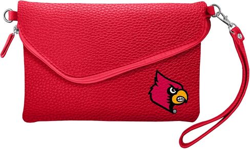 NCAA Louisville Cardinals Fold Over Crossbody Pebble Purse in Saudi Arabia