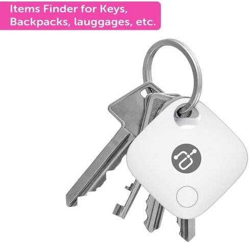 جهاز تعقب علامات تتبع ملحقات المنزل الذكي بتقنية البلوتوث من Aluratek، متوافق مع Apple Find My (iOS)، محدد موقع المرفقات للمفاتيح المفقودة، والحقيبة، والمحفظة، والأمتعة، والحيوانات الأليفة، والنظارات (5 عبوات) in Kuwait