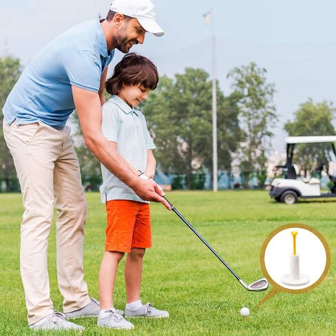 Skylety Rubber Golf Tees Holder Set Include Mixed Size Golf Rubber Tees Holders and Plastic Golf Tees for Driving Range Golf Practice Mat (11) in Saudi Arabia