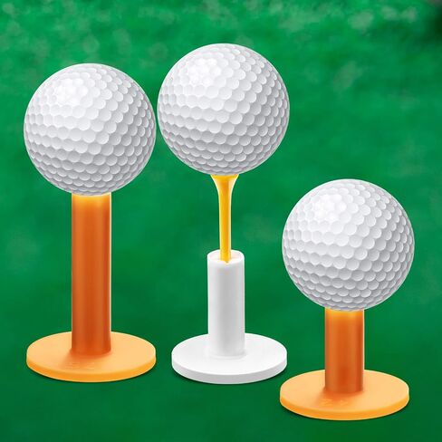 Skylety Rubber Golf Tees Holder Set Include Mixed Size Golf Rubber Tees Holders and Plastic Golf Tees for Driving Range Golf Practice Mat (11) in Saudi Arabia