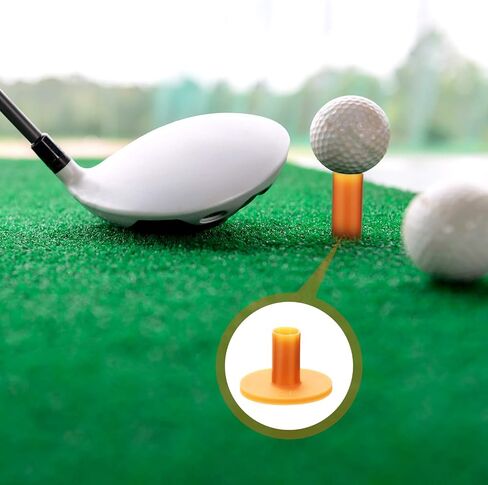 Skylety Rubber Golf Tees Holder Set Include Mixed Size Golf Rubber Tees Holders and Plastic Golf Tees for Driving Range Golf Practice Mat (11) in Saudi Arabia