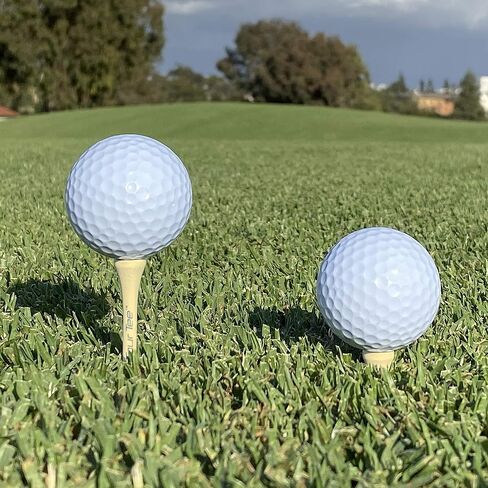 GoSports 2.75 Inch Premium Wooden Golf Tees - 200 Tee Player's Pack with Driver and Iron/Hybrid Tees, Choose Your Tee Color in Saudi Arabia