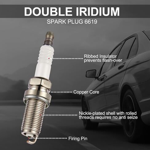 حزمة ملف الإشعال UF487 وقابس إشعال إيريديوم لمركبات V6 3.5L، متوافقة مع تويوتا أفالون كامري هايلاندر RAV4 سيينا فينزا، لكزس ES350 RX350 RX450h، مجموعة من 6 in Saudi Arabia
