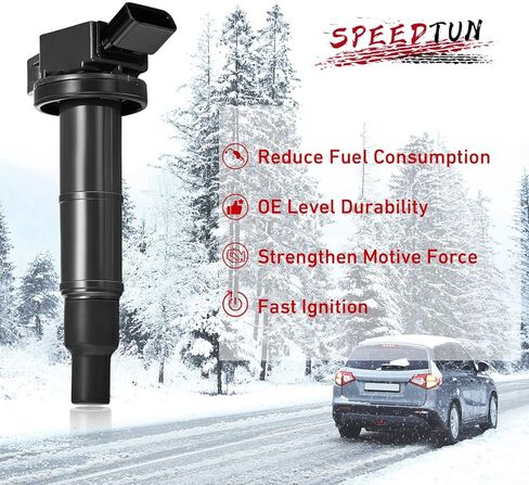 حزمة ملف الإشعال UF487 وقابس إشعال إيريديوم لمركبات V6 3.5L، متوافقة مع تويوتا أفالون كامري هايلاندر RAV4 سيينا فينزا، لكزس ES350 RX350 RX450h، مجموعة من 6 in Kuwait